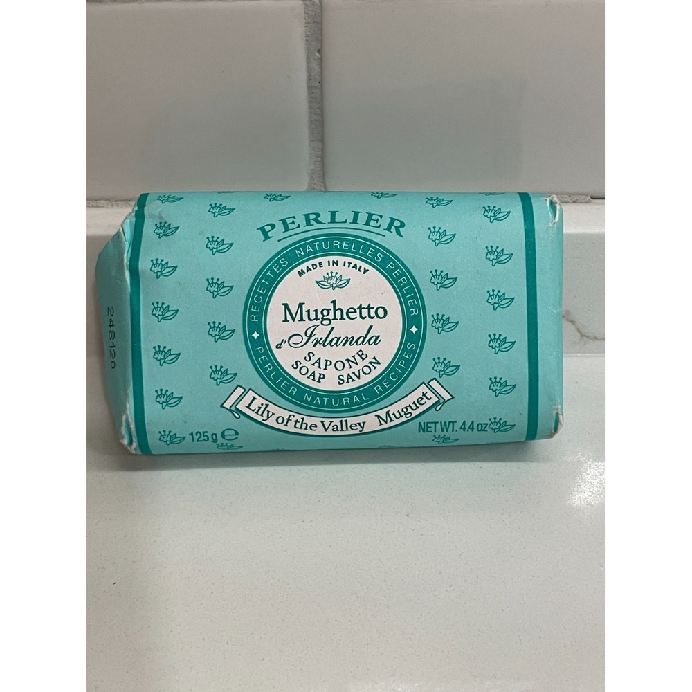 Perlier Lily of the Valley Bar Soap Bath Mughetto d'Irlanda Italy 4.4 oz/125 g‎
